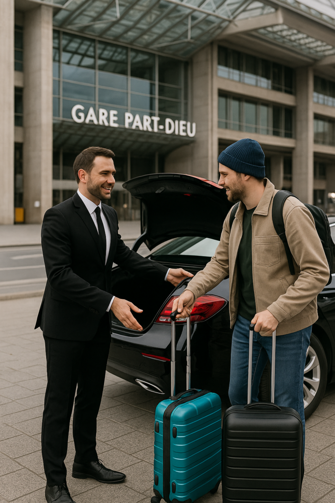 Gare Perrache Lyon avec Lyon VTC