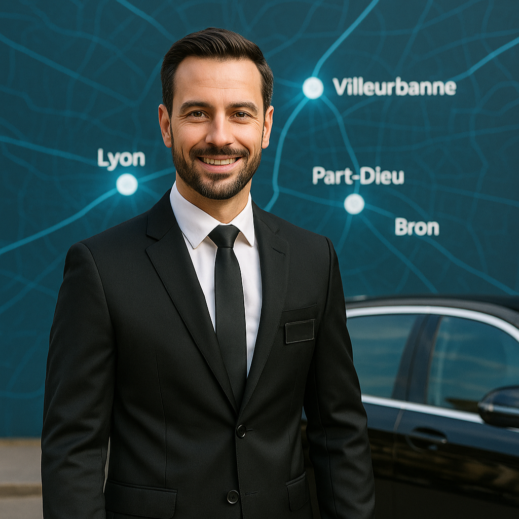 HUB Zones Desservies avec Lyon VTC