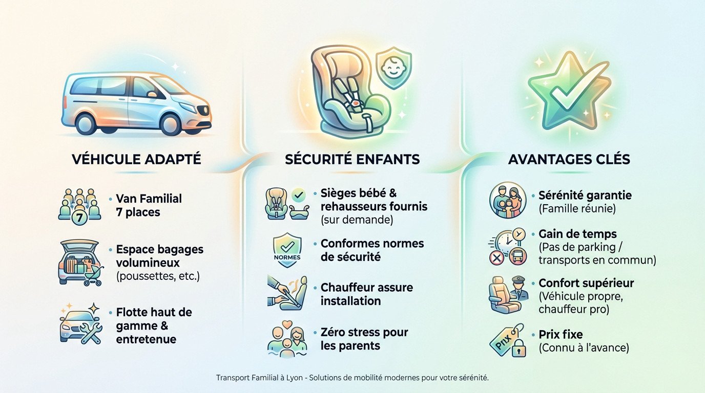 Chauffeur VTC chargeant des bagages dans un van familial spacieux à Lyon pour un départ en vacances