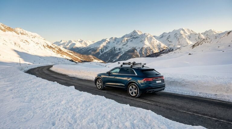 VTC Lyon Courchevel 2025: luxury transfer service with ski equipment