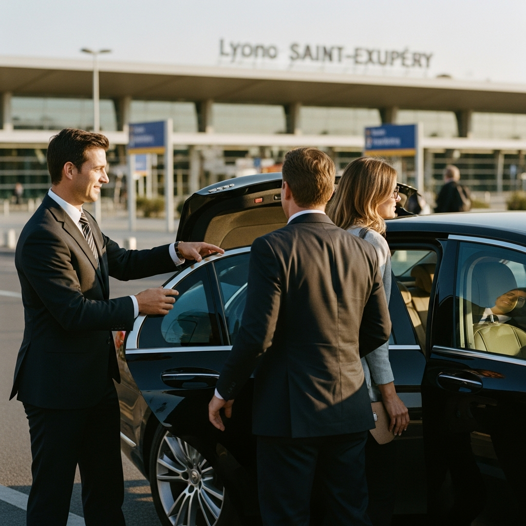 Aéroport Lyon Saint-Exupéry avec Lyon VTC — service VTC Lyon longue distance porte-à-porte