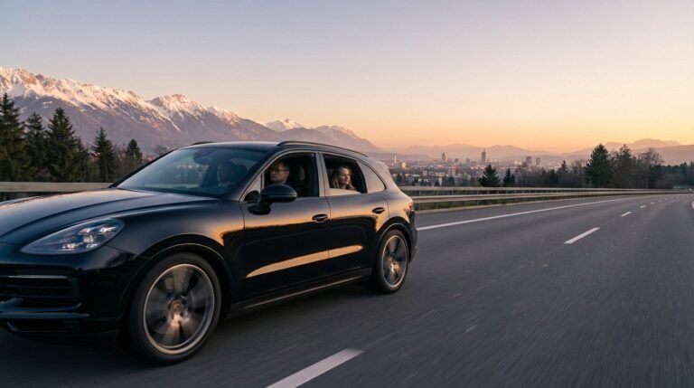 VTC transfer vehicle for airport shuttle between Lyon and Grenoble
