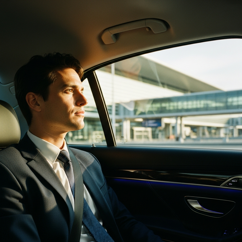 Chauffeur VTC accueillant un passager à la gare de Lyon