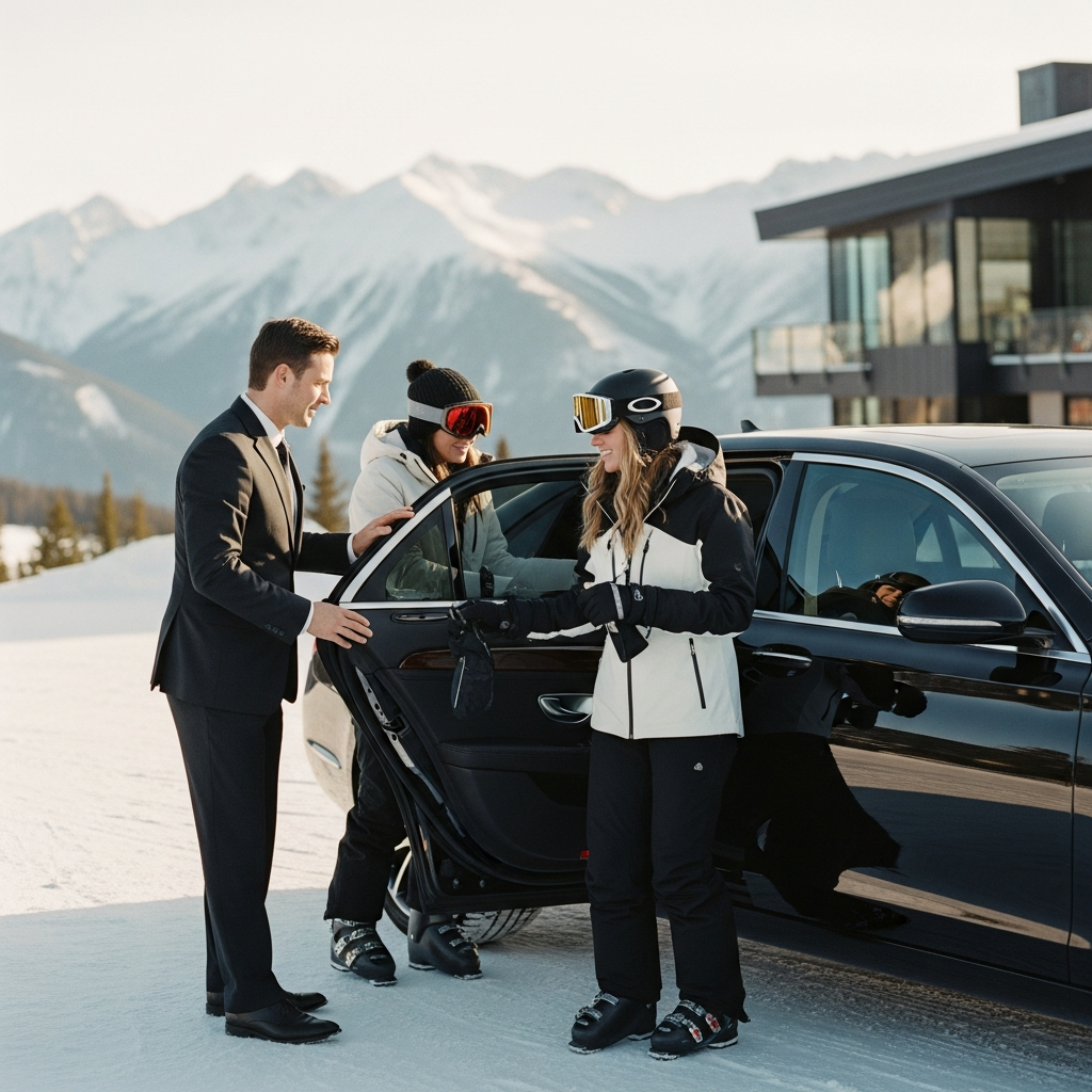 Lyon — Courchevel avec Lyon VTC — berline avec chauffeur prête au départ depuis Bron Rhône