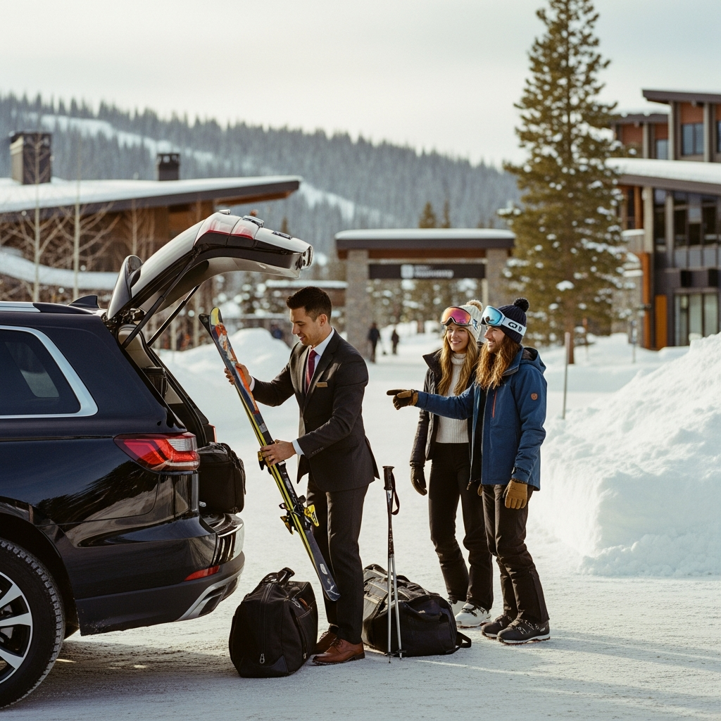 Lyon – Tignes avec Lyon VTC — berline noire avec chauffeur dédié pour vos déplacements