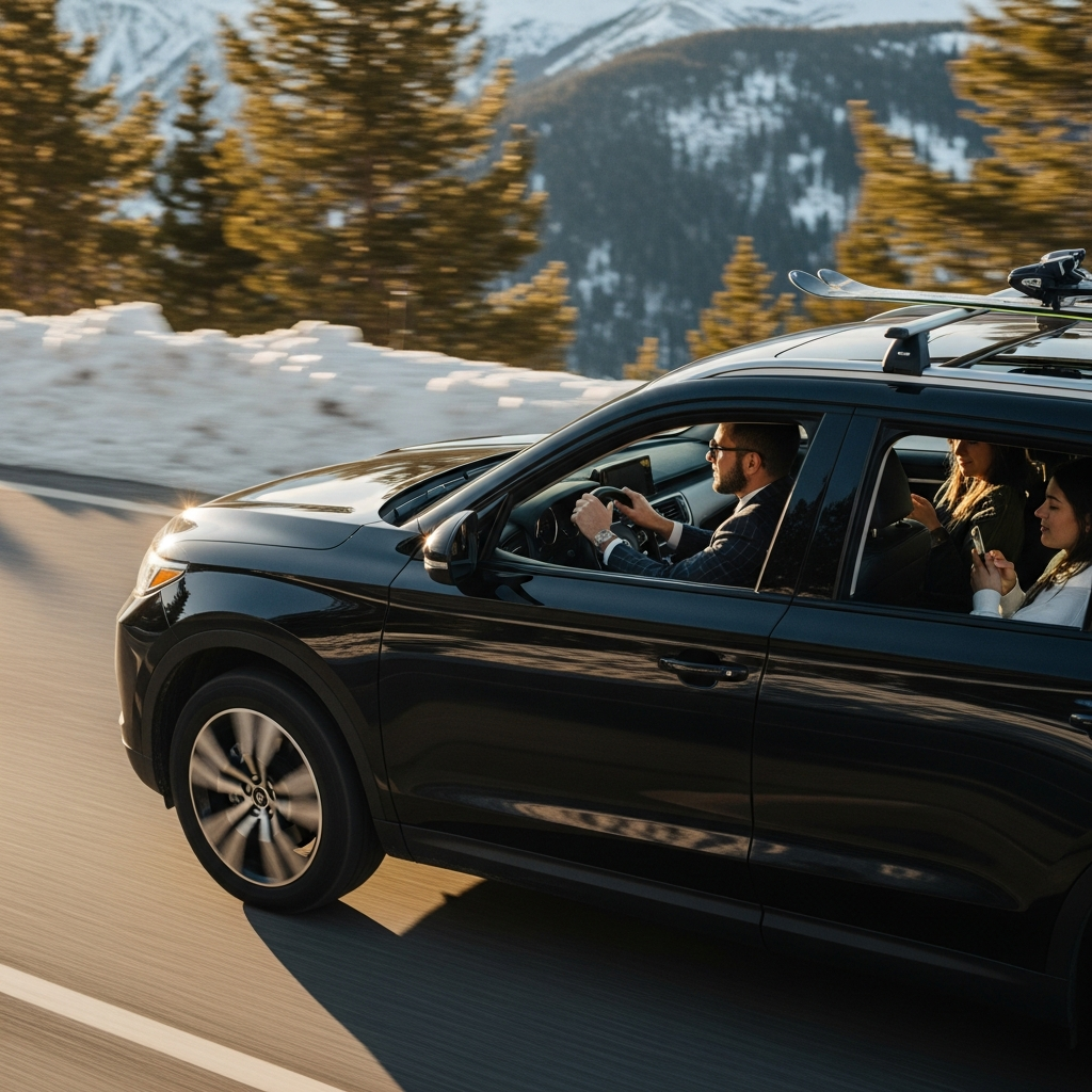 Lyon – Tignes avec Lyon VTC — Mercedes Classe V à 7 places pour transport de groupe