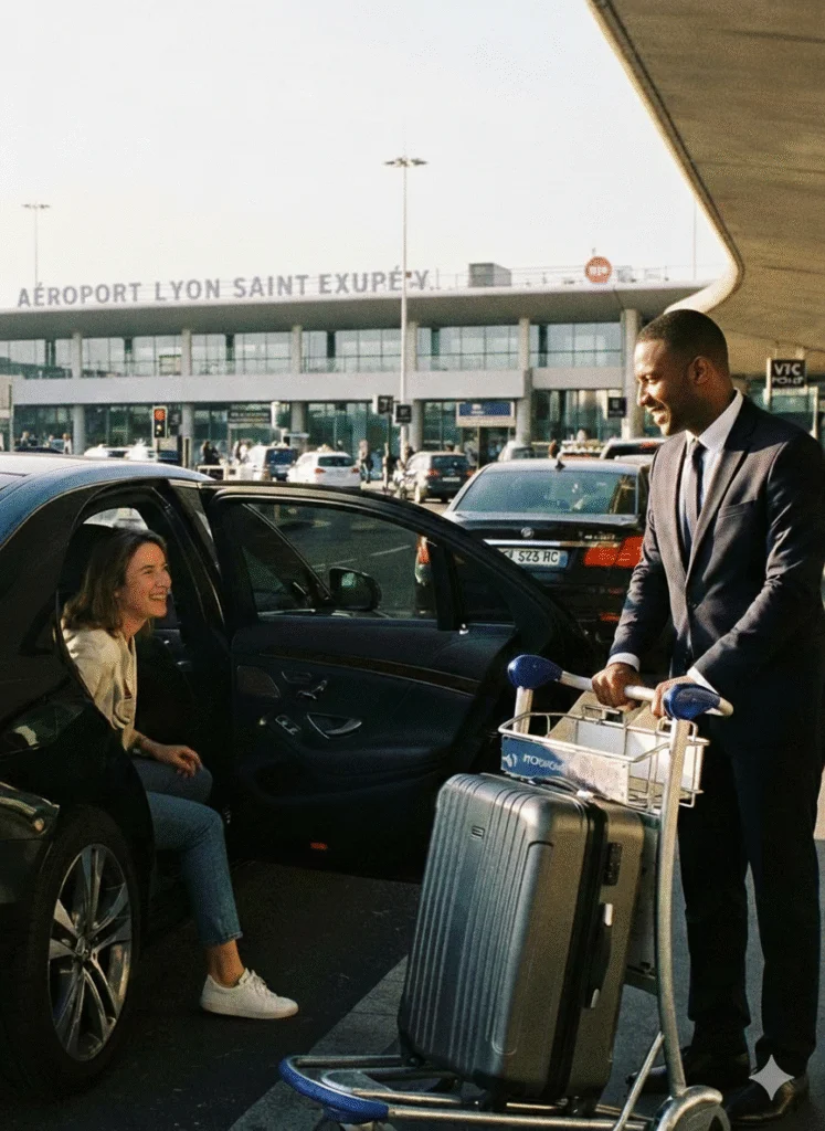 Transfert Aéroport Lyon avec Lyon VTC — chauffeur VTC Lyon disponible pour aller-retour ou trajet simple