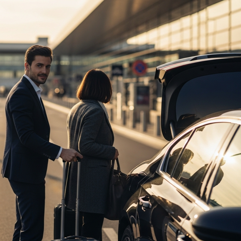 Transfert en VTC aéroport lyon — chauffeur VTC Lyon disponible pour aller-retour ou trajet simple