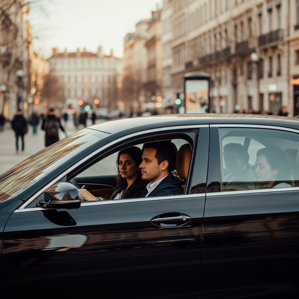 VTC Lyon Centre avec Lyon VTC — avec chauffeur professionnel en costume