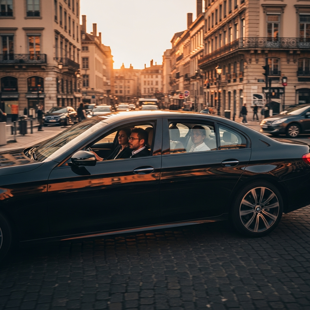 Hub Zones Desservies avec Lyon VTC — alternative premium aux taxis traditionnels lyonnais