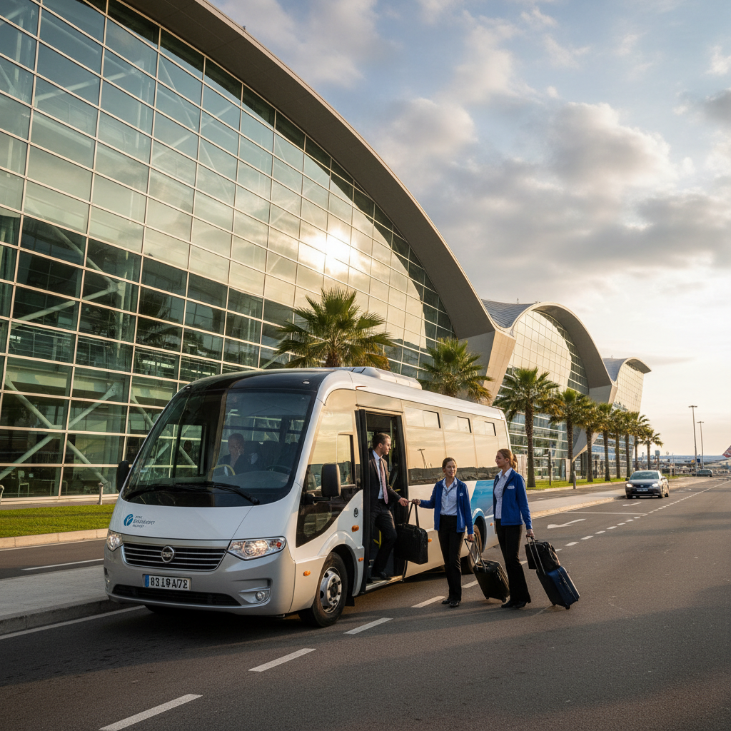 Navette aéroport Lyon Saint-Exupéry — berline avec chauffeur prête au départ depuis Bron Rhône