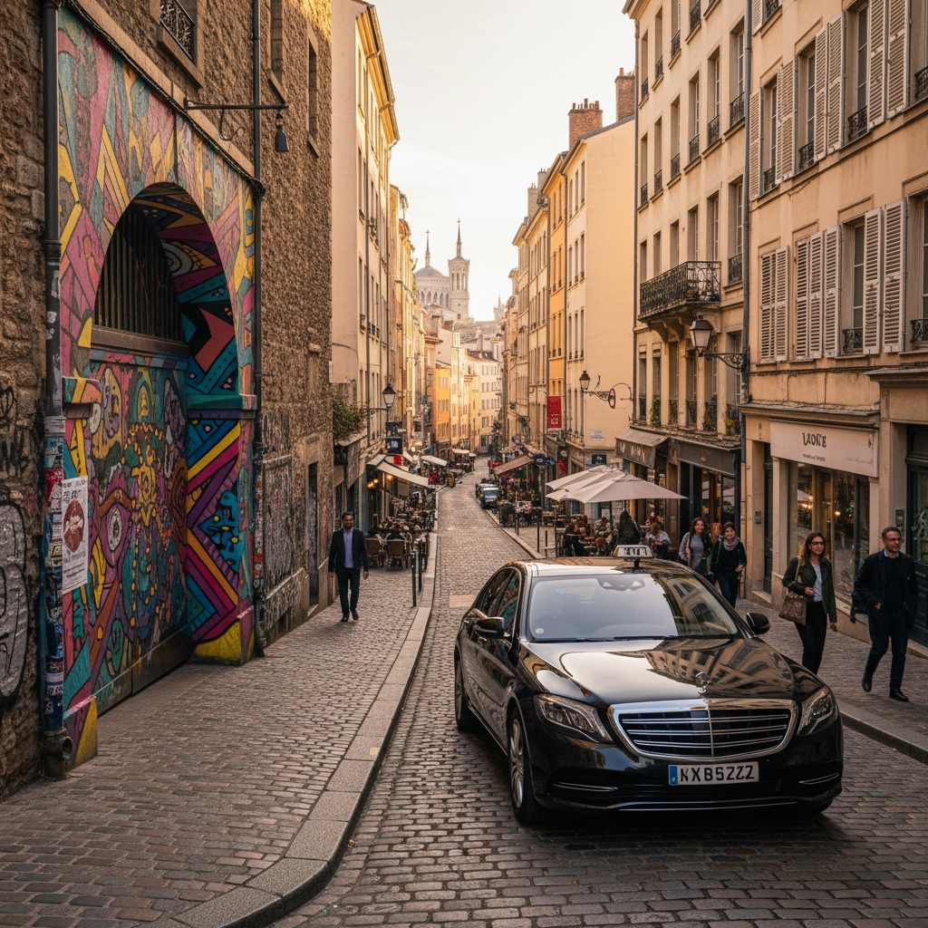 Taxi Lyon 4e arrondissement Croix-Rousse — voiture avec chauffeur disponible 24h/24 sur réservation