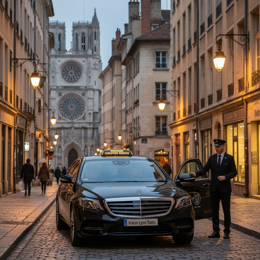 Taxi Lyon 5e arrondissement Vieux Lyon — transfert business avec accueil personnalisé