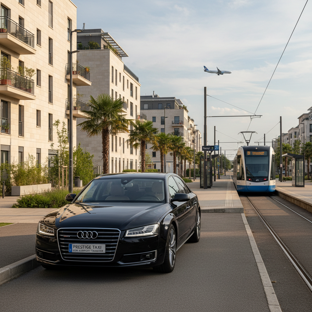 Taxi Meyzieu tramway T3