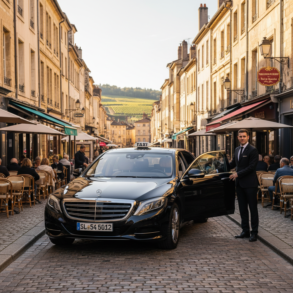 Taxi Villefranche-sur-Saône Beaujolais — navette VTC professionnelle au départ de la métropole lyonnaise