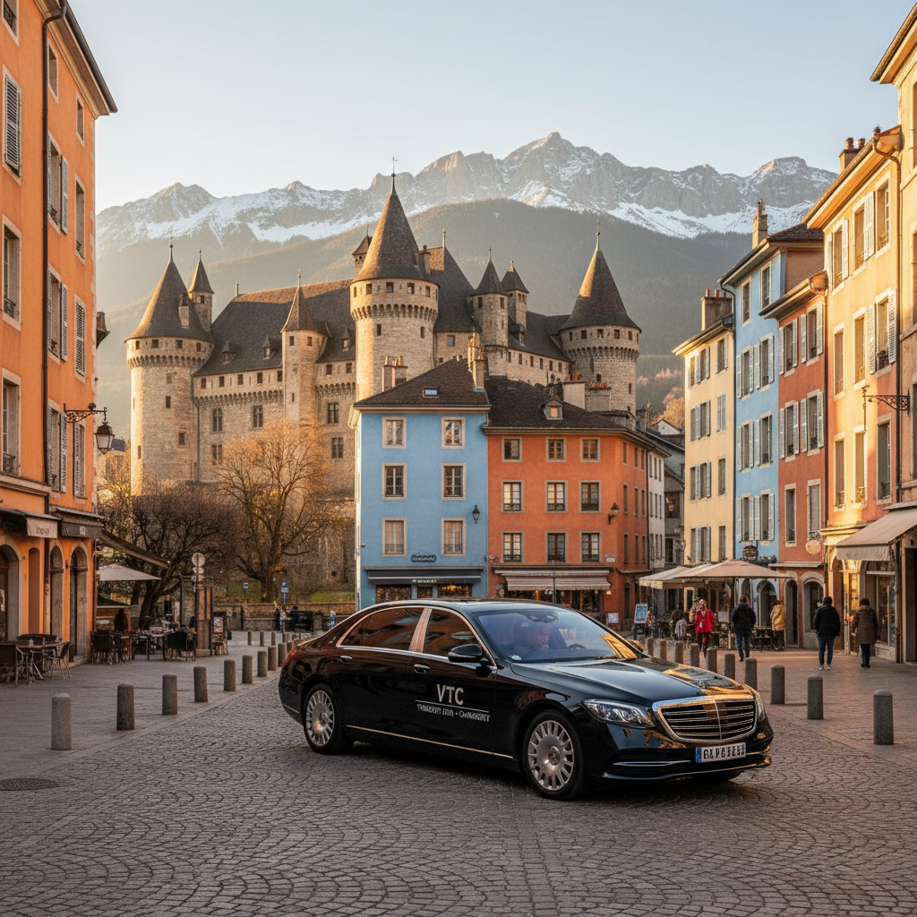 Transfert taxi Lyon Chambéry Savoie — chauffeur connaissant parfaitement les itinéraires lyonnais