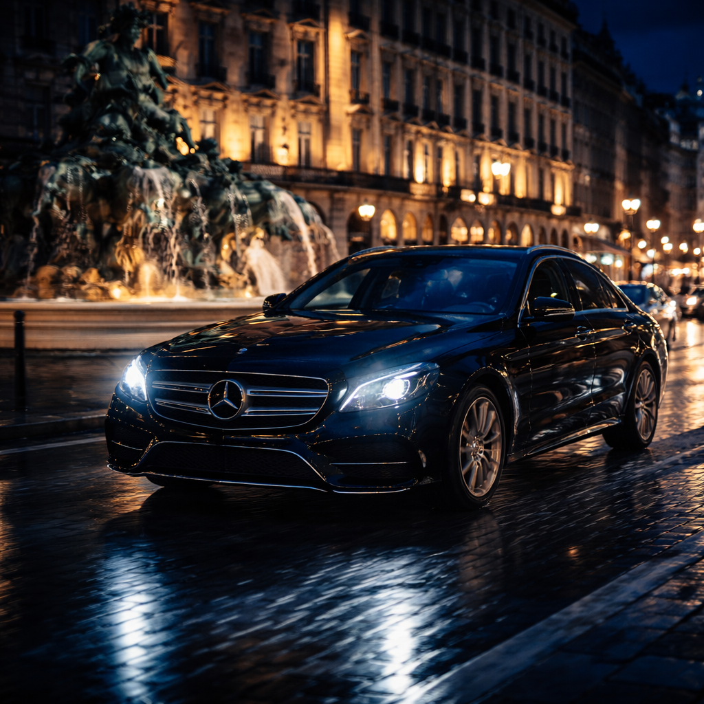 Chauffeur privé Lyon VTC disponible la nuit, service 24h sur 24 dans le Rhône