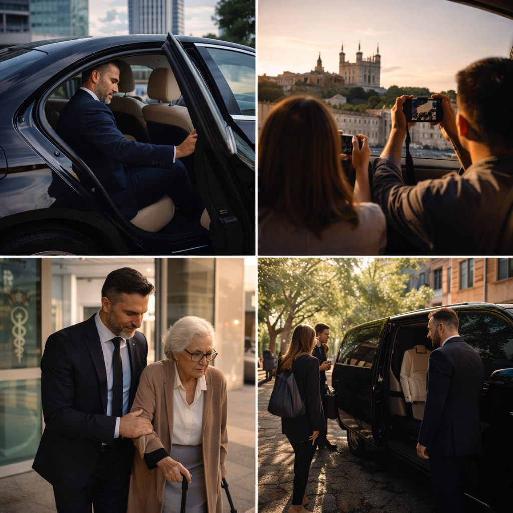 Mise à disposition d'un VTC Lyon pour occasions clients, chauffeur privé à l'heure