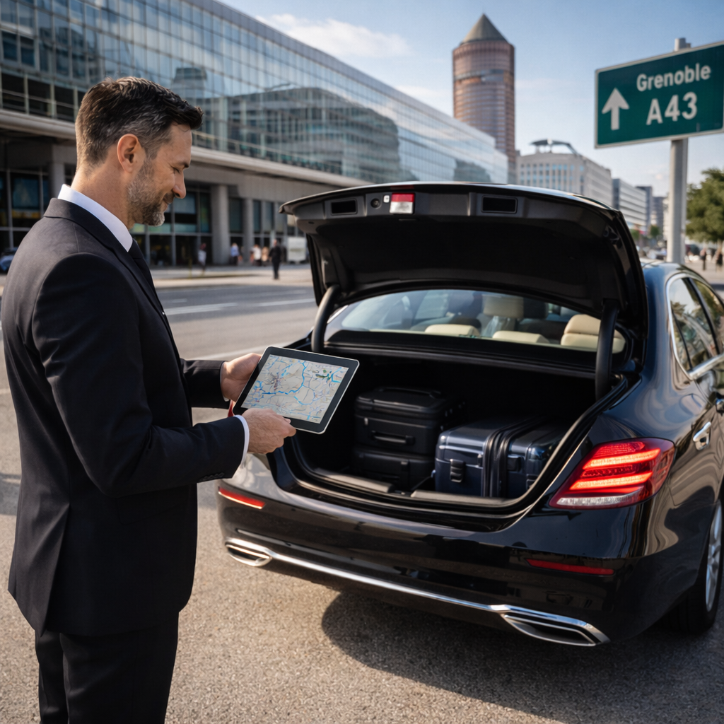 Prise en charge à Lyon pour Grenoble, infos passager avec chauffeur privé Lyon VTC