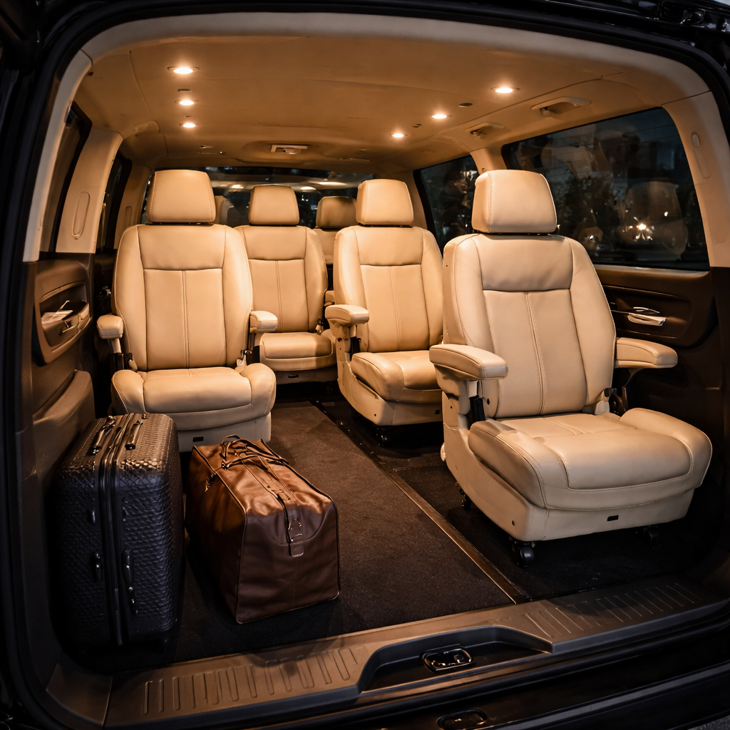 Mercedes Classe V intérieur - VTC Lyon