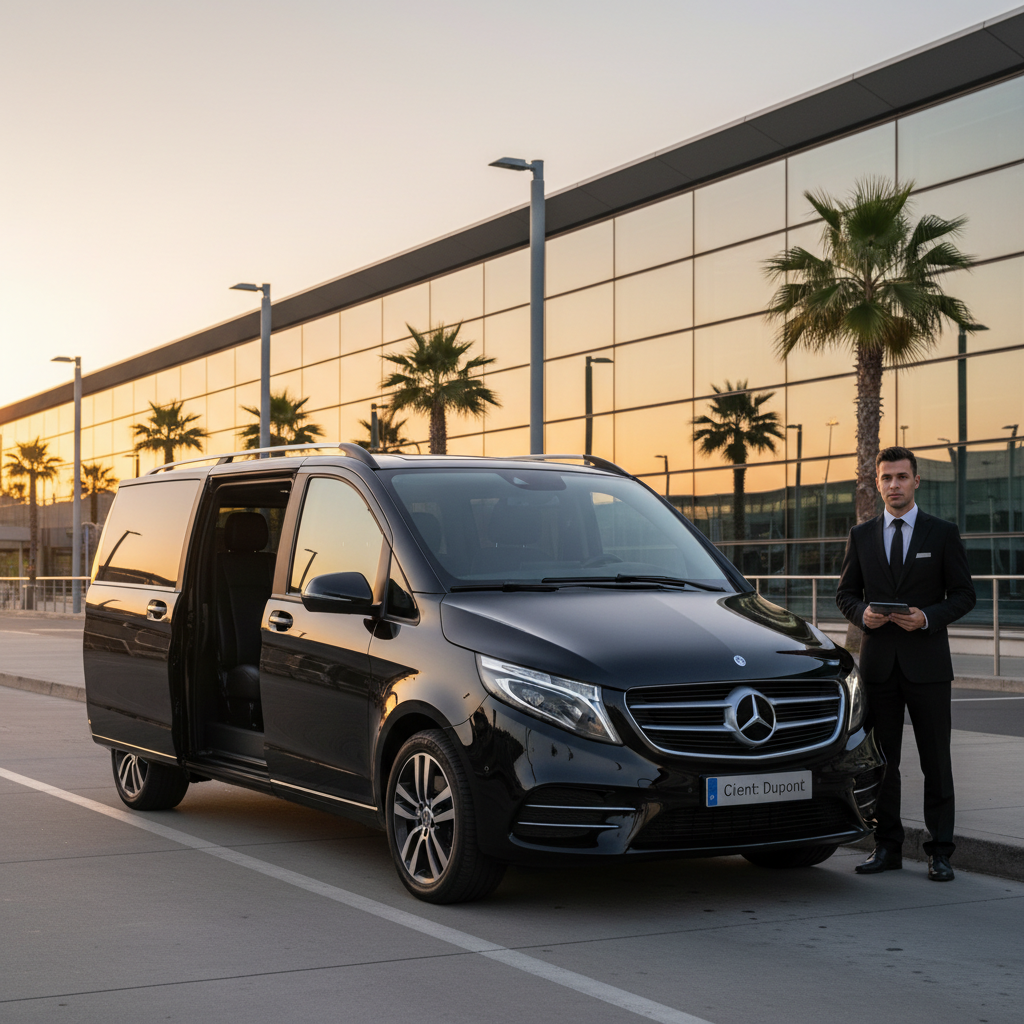 VTC aéroport Lyon Saint-Exupéry transfert privé véhicule haut de gamme